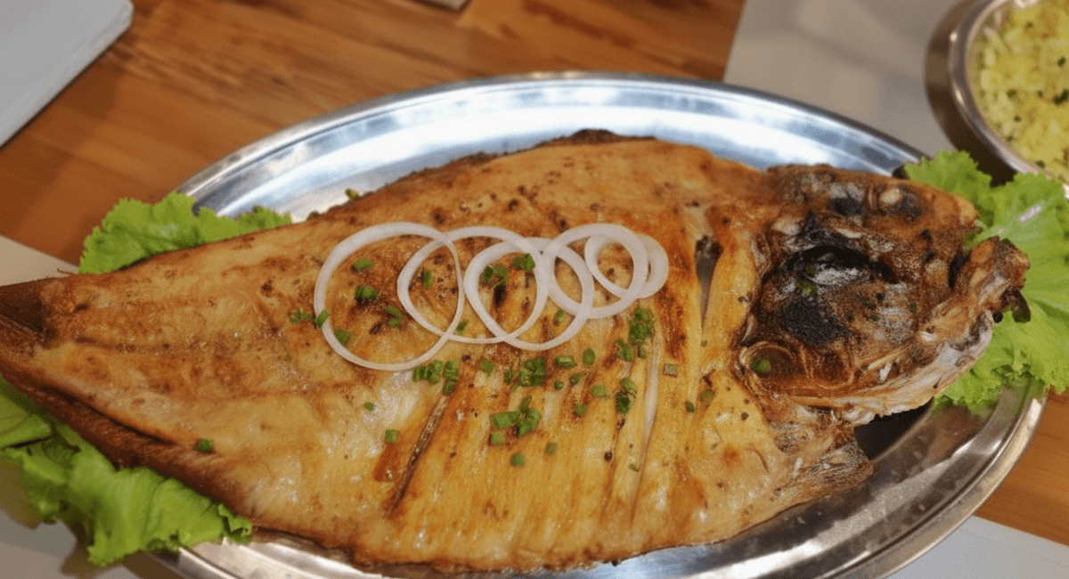 Peixe Tambaqui Assado Suculento